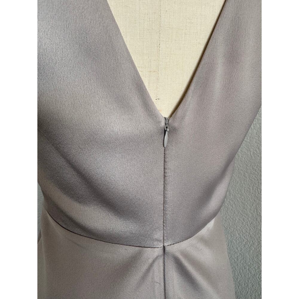 BHLDN Free People | Dove Grey Bias Cut Maxi Slip Dress size 6 - Picture 8 of 15